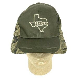 PennTex Industries Green Camo Hat Cap Canvas Strapback Adjustable Cobra